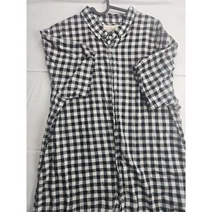 Denim & Supply Ralph Lauren Plaid Short Sleeve Button Front Shirt Men's Size XXL